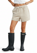 Checkered Drawstring Shorts