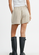 Checkered Drawstring Shorts